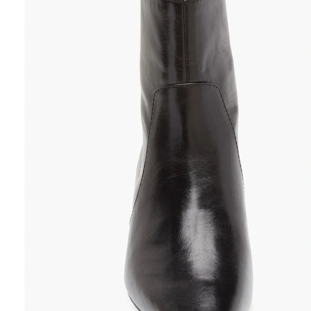 Madewell Black Leather Ankle Boots